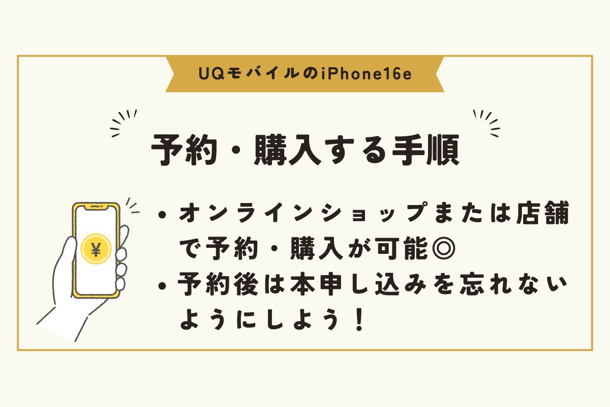 iPhone16e UQモバイル